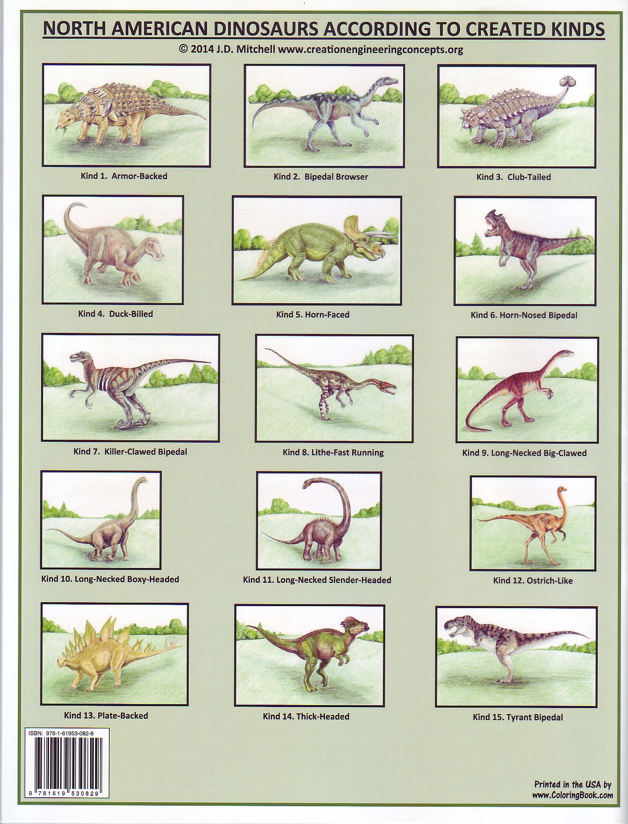 Guidebook To North American Dinosaurs According To Created